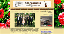 Desktop Screenshot of magyarnota.com