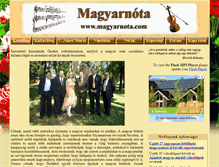 Tablet Screenshot of magyarnota.com